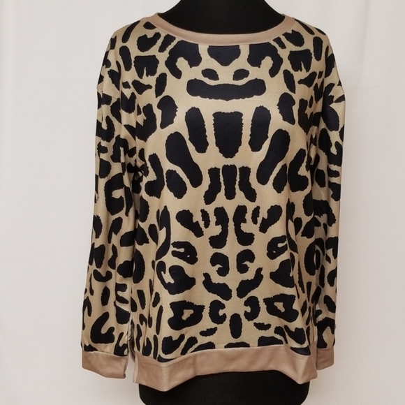 Black and Tan Animal Print Top - Picture 5 of 5